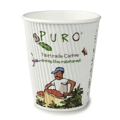 Puro Ripple Becher 12 oz 300ml 20 x 25 St&uuml;ck